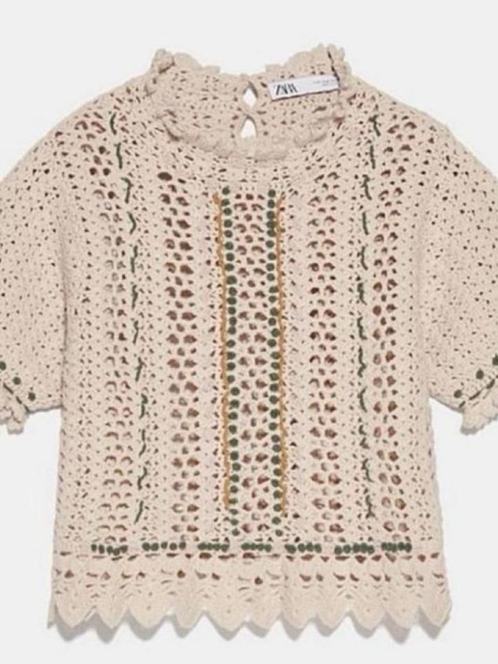Zara Crochet top
